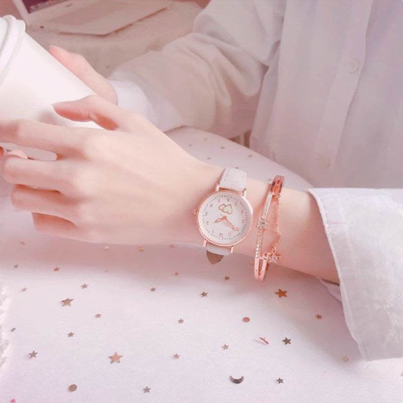 Simple Luminous Children's Watch - Stylish Leather Strap, Trendy Colors - Buy Center