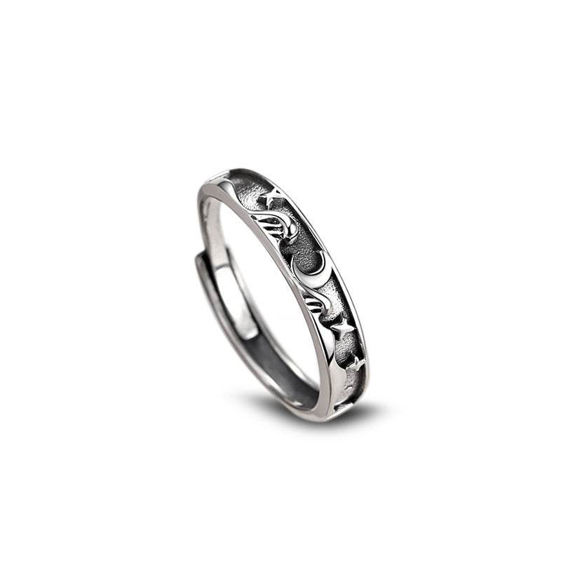 Luxury Adjustable Ring for Men & Women - Stylish 925 Silver Constellation - Buy Center