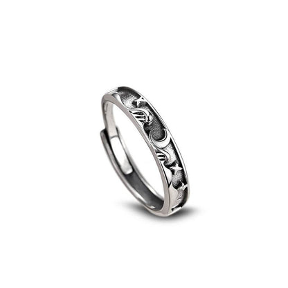 Luxury Adjustable Ring for Men & Women - Stylish 925 Silver Constellation - Buy Center