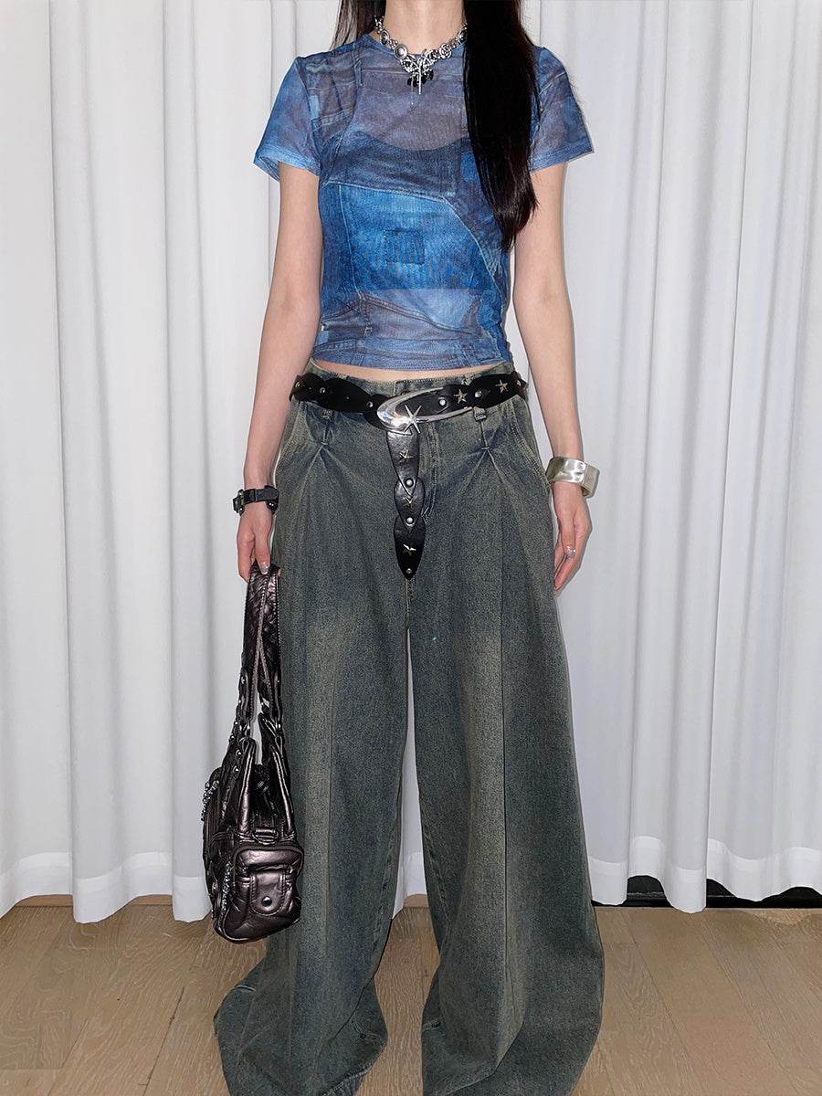 Design Sense Niche XINGX Women's Wide Belt - Geometric PU Leather Style - Buy Center