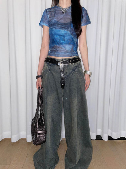 Design Sense Niche XINGX Women's Wide Belt - Geometric PU Leather Style - Buy Center