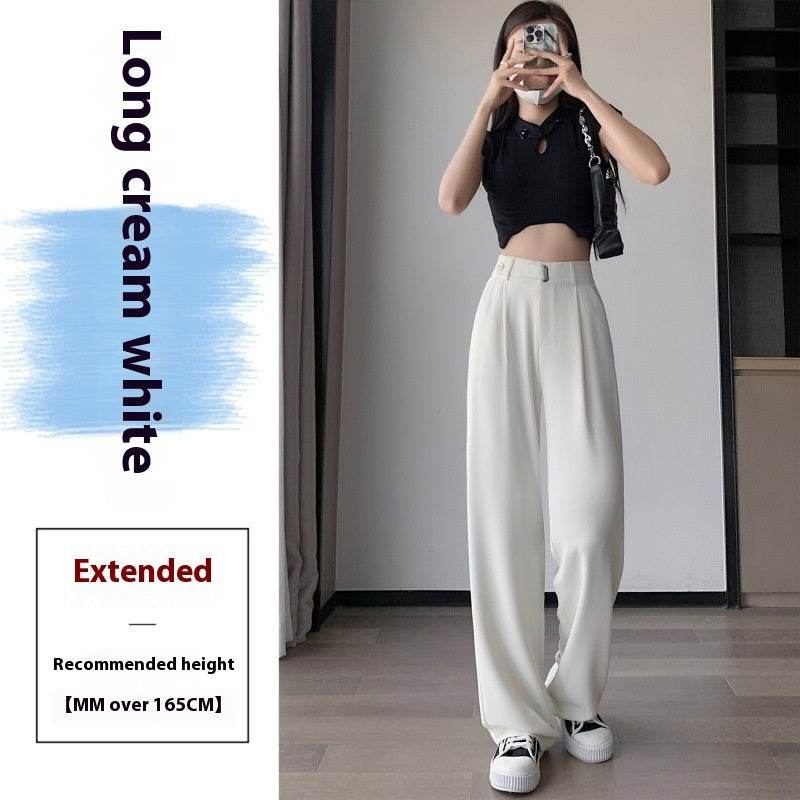 Buycenter Women's Wide-Leg Pants - High Waist Casual Drooping Style - Buy Center