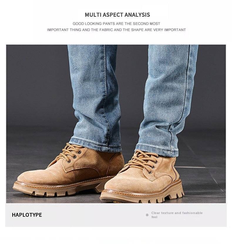 High-End Blue Holes Jeans for Men - Straight Leg Design, Micro Elasticity - Buy Center