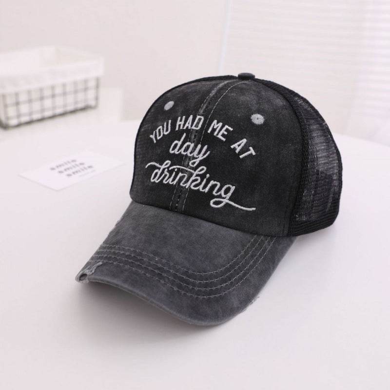 Buycenter Washed Embroidered Baseball Cap - Stylish Cotton for Spring & Autumn - Buy Center