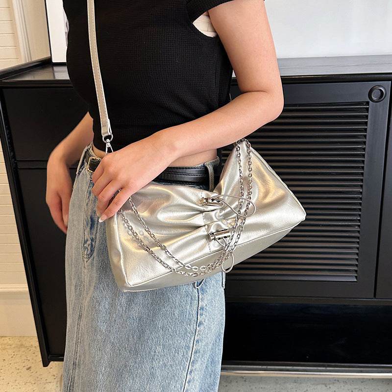 High-Grade Silver Waist Bag - Stylish Crossbody for Daily Use 2025 - Buy Center