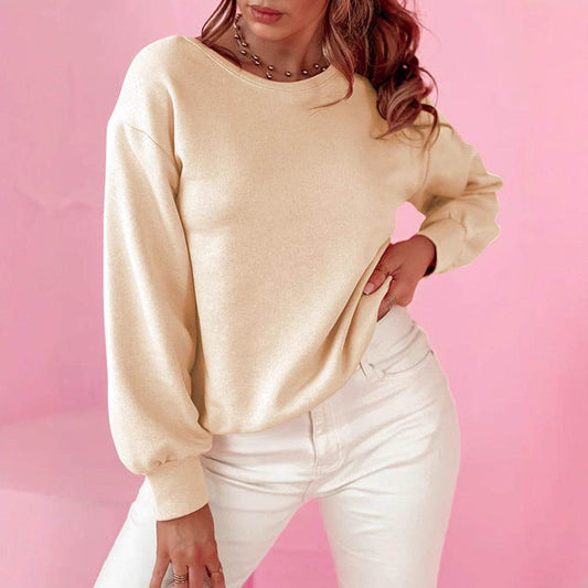 Buycenter Light Yellow Bow Backless Sweater - Princess Sleeve Pullover - Buy Center