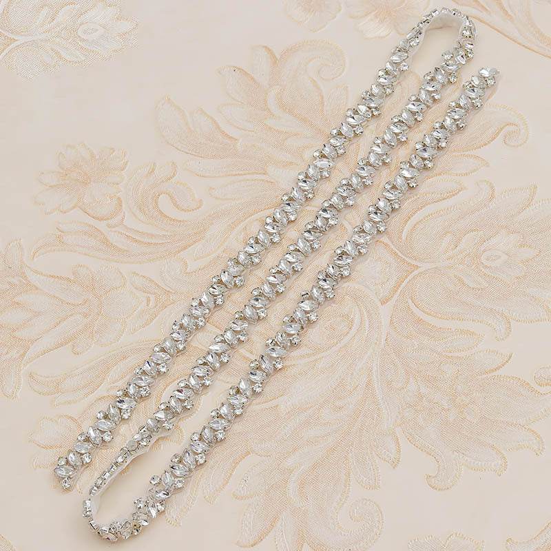 Rhinestone Applique Waist Jewelry for Weddings - Elegant Bridal Accessory - Buy Center