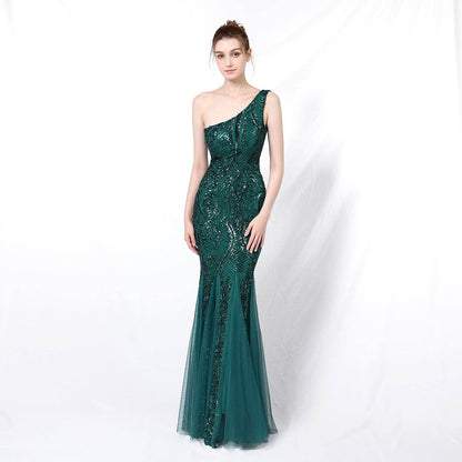Buycenter Fairy Fantasy Evening Dress - Backless Fishtail Style, Multiple Colors - Buy Center
