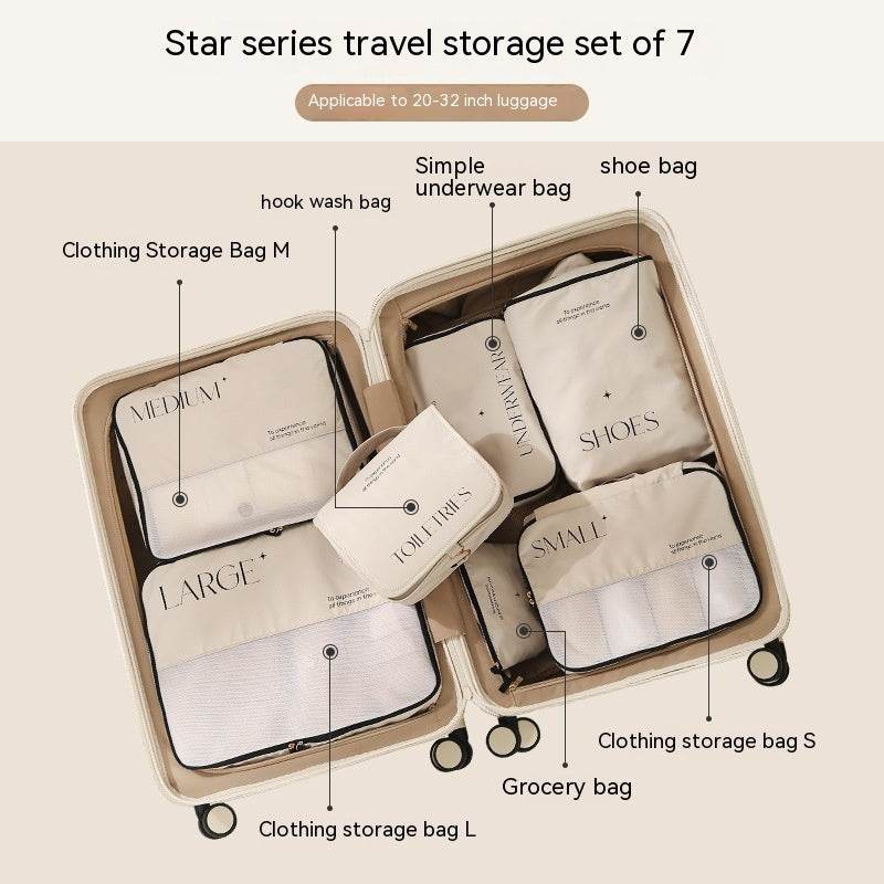 Trendy Travel Storage Bag Set - 5 to 8-Piece Packing for Clothing - Buy Center