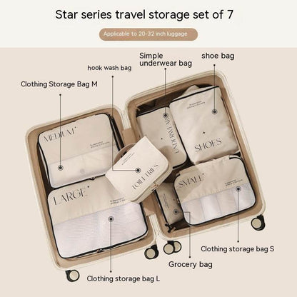 Trendy Travel Storage Bag Set - 5 to 8-Piece Packing for Clothing - Buy Center