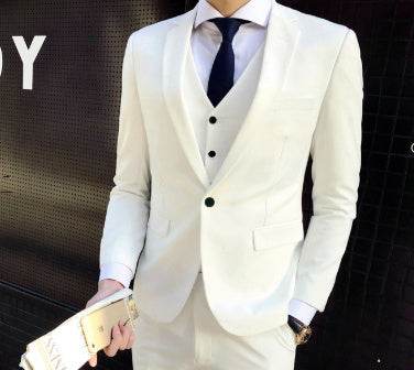 Slim Fit Men's Business Suit - Premium Cotton Blend, Modern Style 2025 - Buy Center