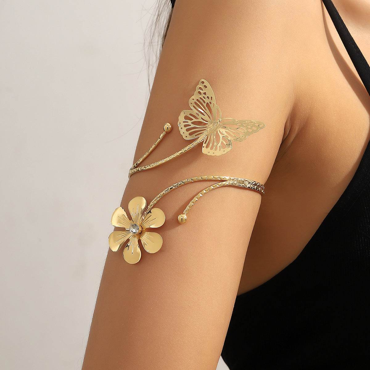 Buycenter Three-Dimensional Butterfly Arm Decoration - Exquisite Gold Alloy - Buy Center