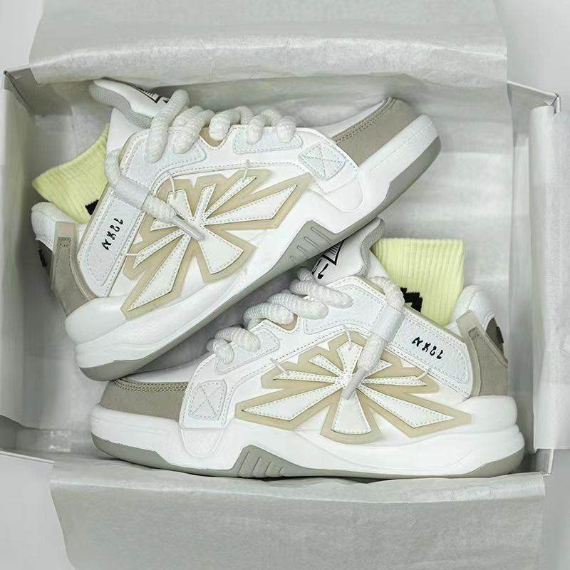 Niche Korean Style Daddy Shoes - Trendy Thick Bottom Casual Vulcanize Footwear - Buy Center