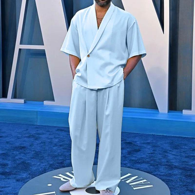 Buycenter Casual Polo Collar Suit for Men - Stylish & Comfortable Fit - Buy Center