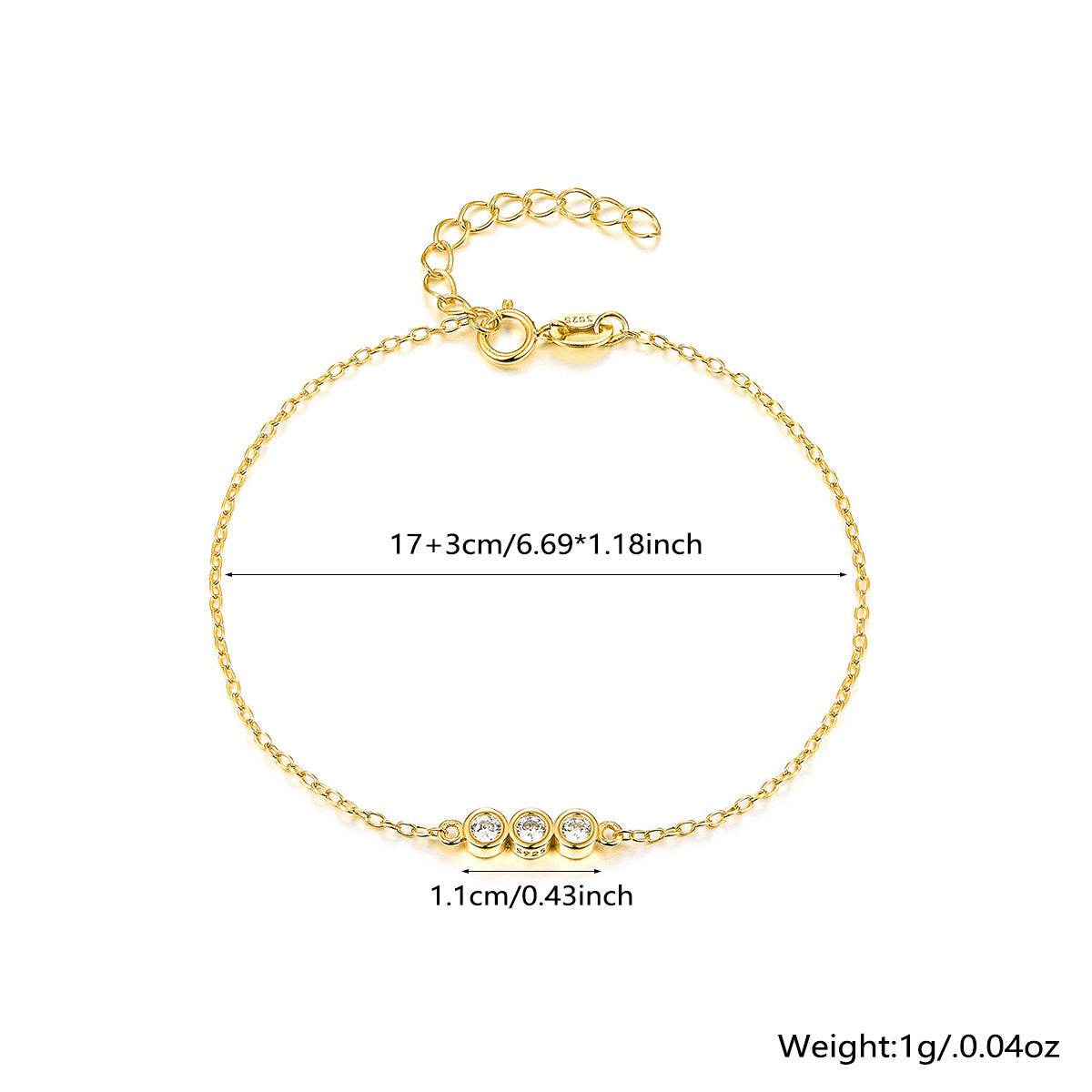 Buycenter 925 Silver Bracelet - Elegant European and American Design - Buy Center