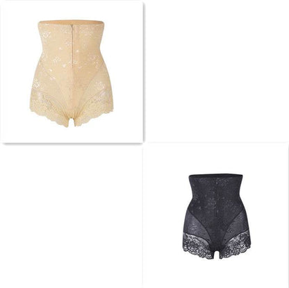 Buycenter Women's High Waist Lace Zipper Pants - Butt Lift Leggings - Buy Center