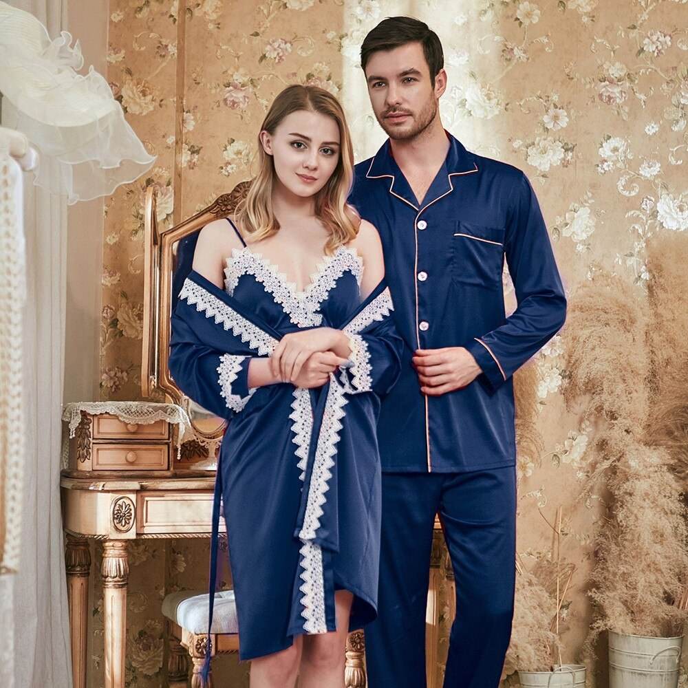 Elegant Ladies Lace Suspender Nightgown - Couples Sleepwear 2025 - Buy Center