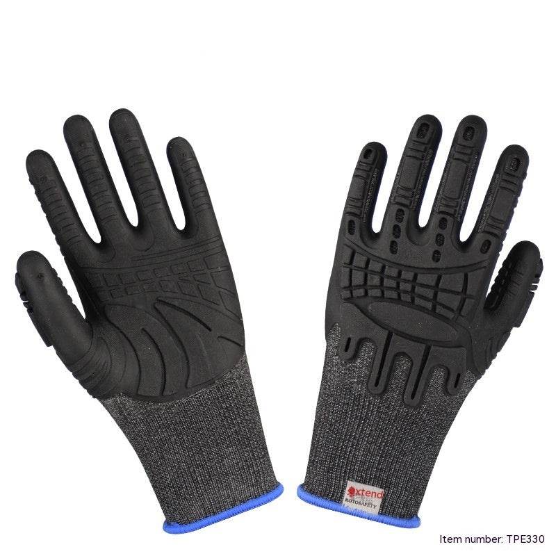 TPE Impregnated Rubber Gloves - Soft, Breathable, Non-Slip Grip Design - Buy Center