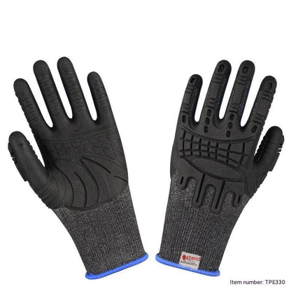 TPE Impregnated Rubber Gloves - Soft, Breathable, Non-Slip Grip Design - Buy Center