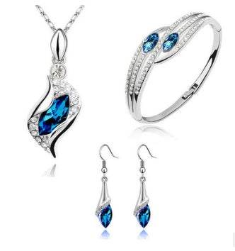 Angel Elf Jewelry Set - Austria Crystal Necklace, Earrings, & Bracelet - Buy Center