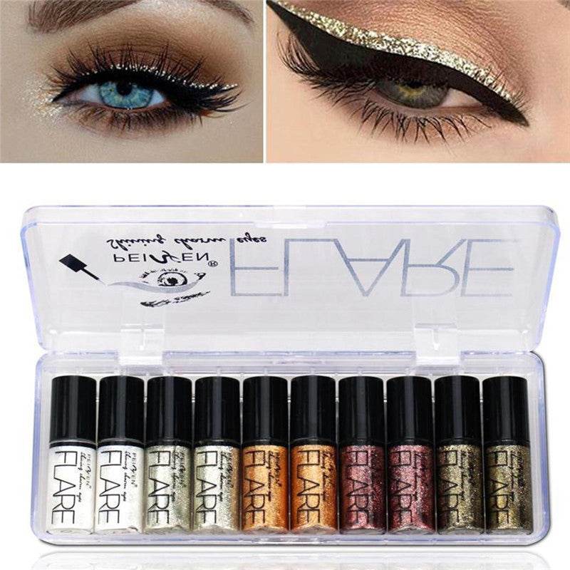 Waterproof Shine Eyeliner - Long-Lasting Vivid Color for Day & Night - Buy Center