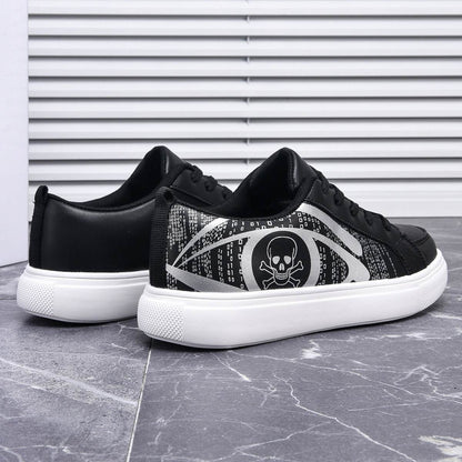 Stylish Plus Size White Leather Flats - Unique Skull Pattern for 2025 - Buy Center