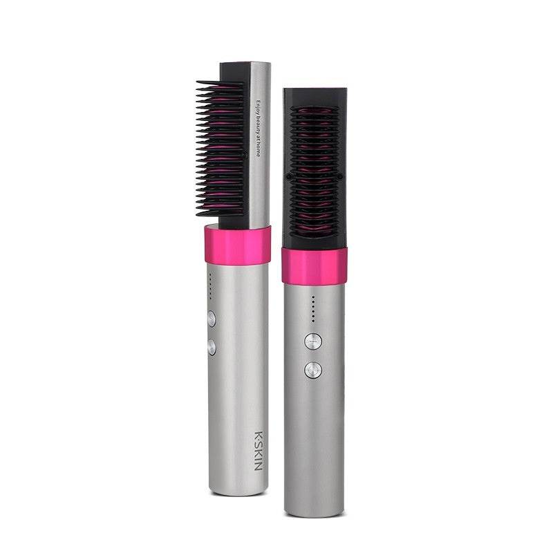 Anion Wireless Rechargeable Straightening Comb - Dual-Purpose Hair Tool - Buy Center
