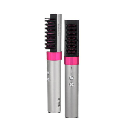 Anion Wireless Rechargeable Straightening Comb - Dual-Purpose Hair Tool - Buy Center