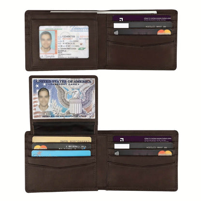 Anti-Theft Three-Fold Wallet for Men - Stylish and Secure Card Organizer - Buy Center