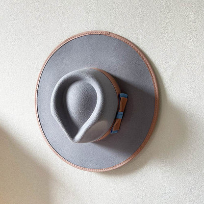 Buycenter Women's Fashion Bow Hat - Stylish Large Brim Tapered Cap - Buy Center