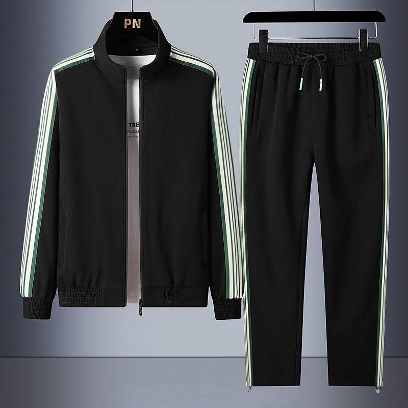 Buycenter Youth Sports Sweater Suit - Cotton Cardigan & Trousers Set - Buy Center