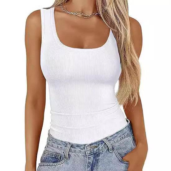 Buycenter Women's Slim-Fit Vest - Stylish Pullover Top in Various Colors - Buy Center