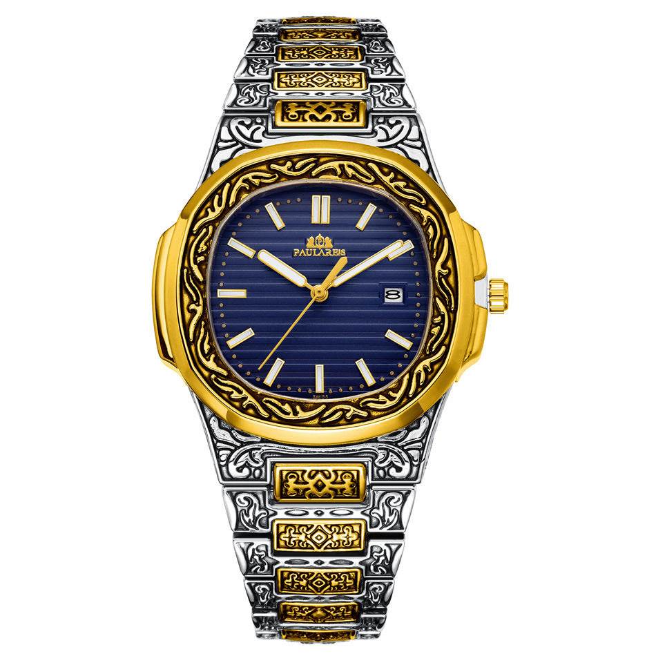 Carved Quartz Parrot Calendar Watch - Glow-in-the-Dark Waterproof Style - Buy Center