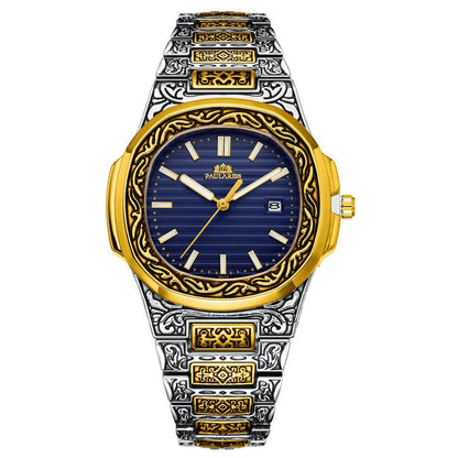 Carved Quartz Parrot Calendar Watch - Glow-in-the-Dark Waterproof Style - Buy Center