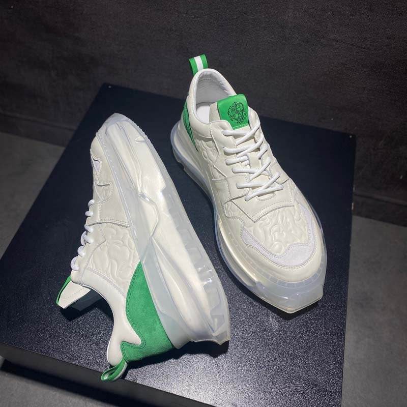 Men's Air Cushion Sneakers - Breathable Lace-Up Shoes in Multiple Colors - Buy Center