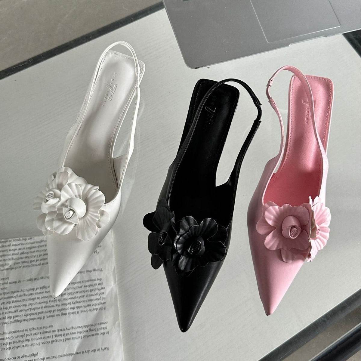 Buycenter Women's Pointed Toe Sandals - Stylish Closed Toe Pumps - Buy Center