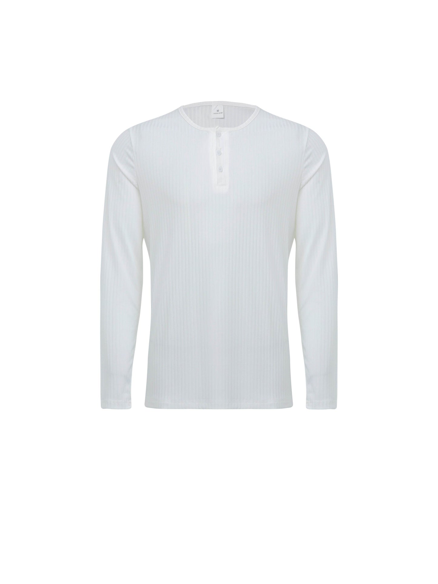 Men's Long Sleeve Crew Neck T-Shirt - Casual Solid Top for Every Season - Buy Center