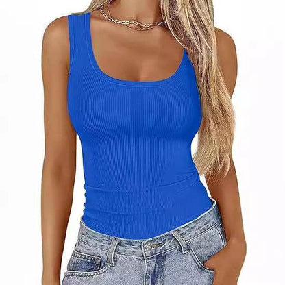 Buycenter Women's Slim-Fit Vest - Stylish Pullover Top in Various Colors - Buy Center
