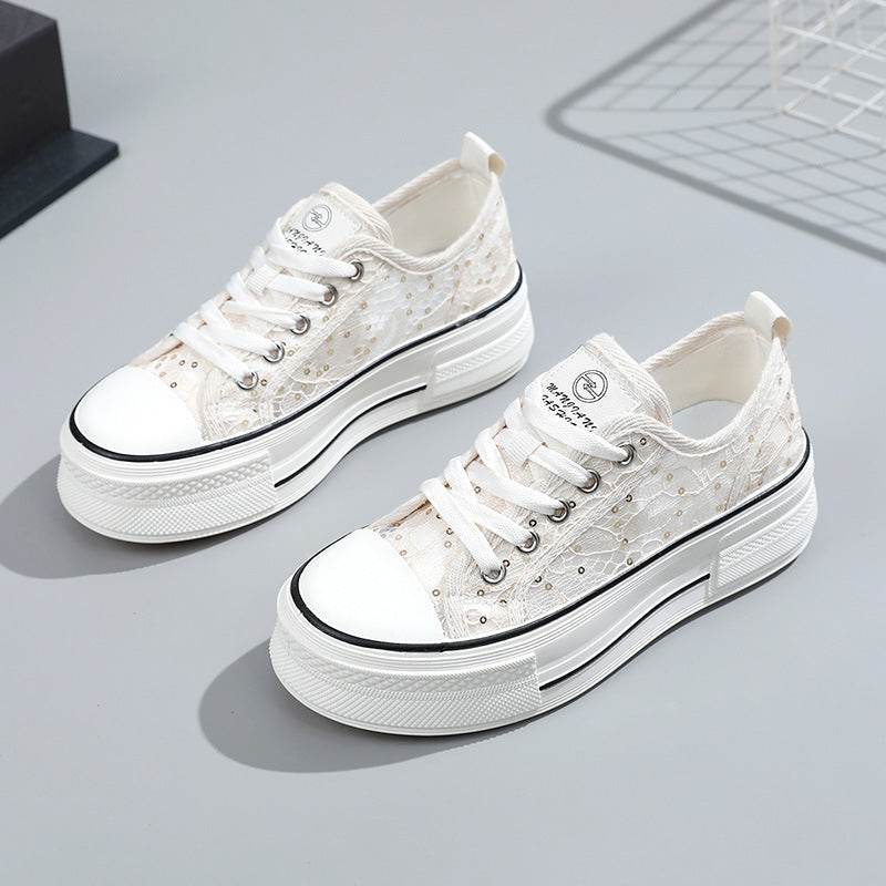 Buycenter Women's Breathable Flats - Thick Sole, Height Increasing Design - Buy Center