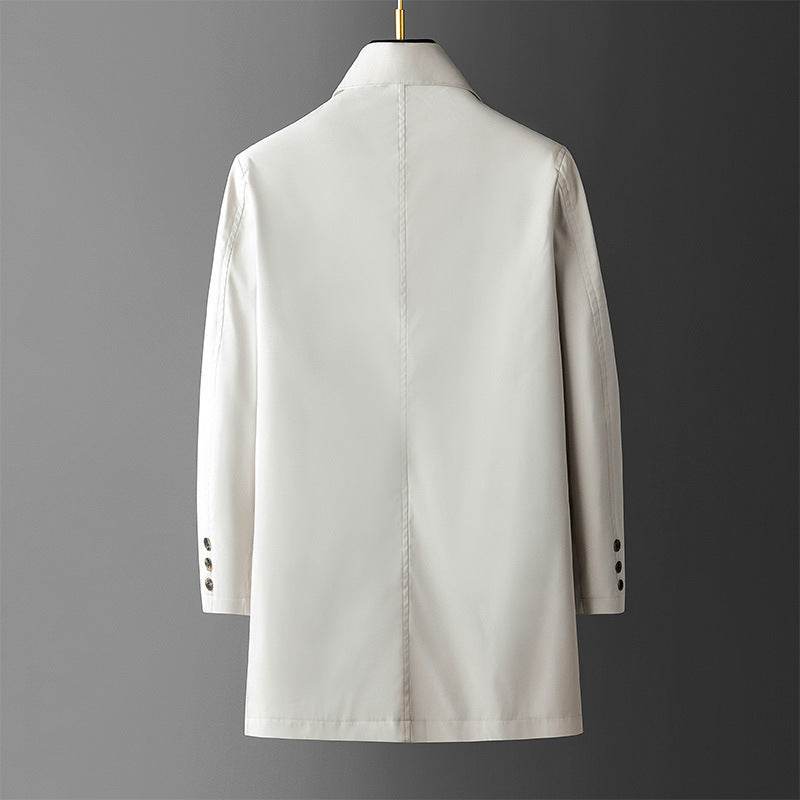 Men's Casual Loose Trench Coat - Trendy Mid-Length for Winter Style - Buy Center
