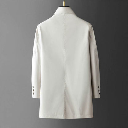 Men's Casual Loose Trench Coat - Trendy Mid-Length for Winter Style - Buy Center