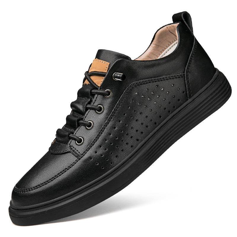 Men's Plus Size Leather Skateboard Shoes - Comfort & Retro Style 2025 - Buy Center
