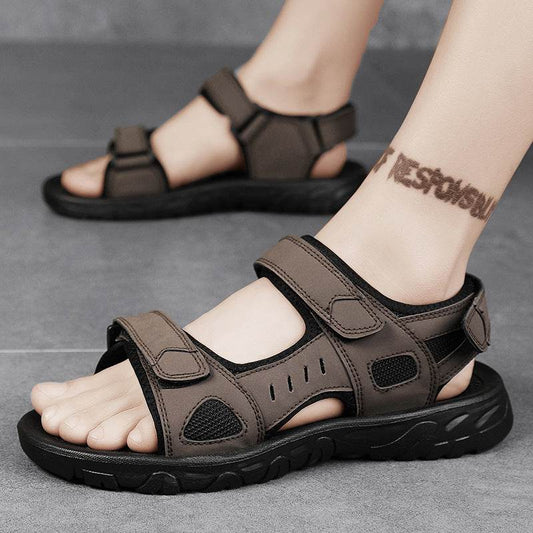 Men's Plus Size Sandals - Open Toe Comfort with Velcro Closure, 2025 Style - Buy Center