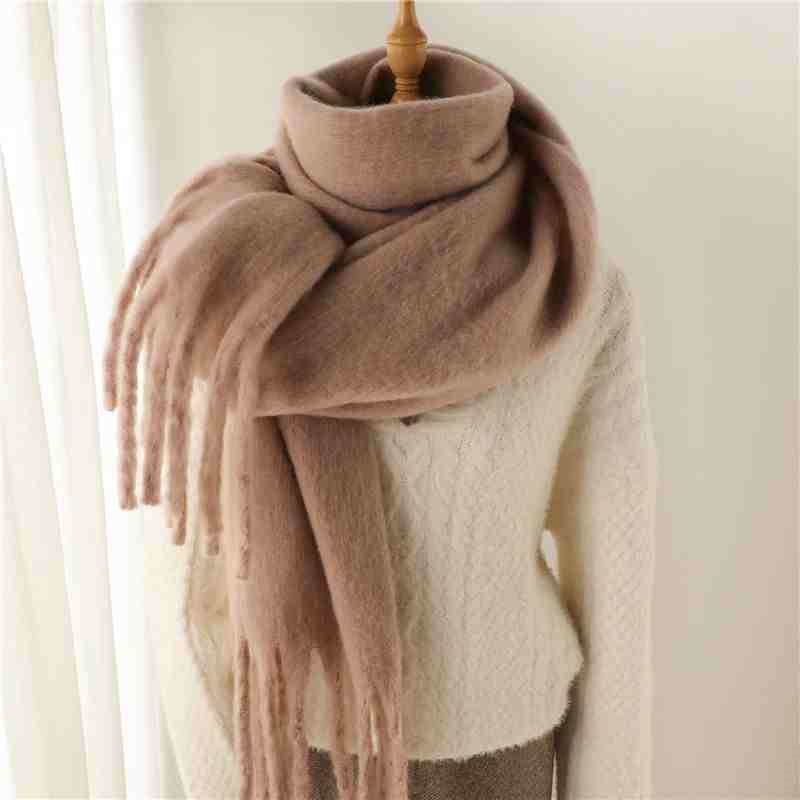 Women's Cashmere Winter Scarf - Soft Terylene Wrap for Cold Weather Style - Buy Center
