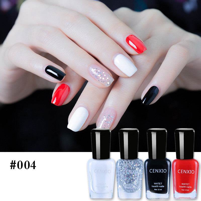 Water-Based Nail Polish Set - 4 Odorless Colors, Easy Peel-Off Formula - Buy Center
