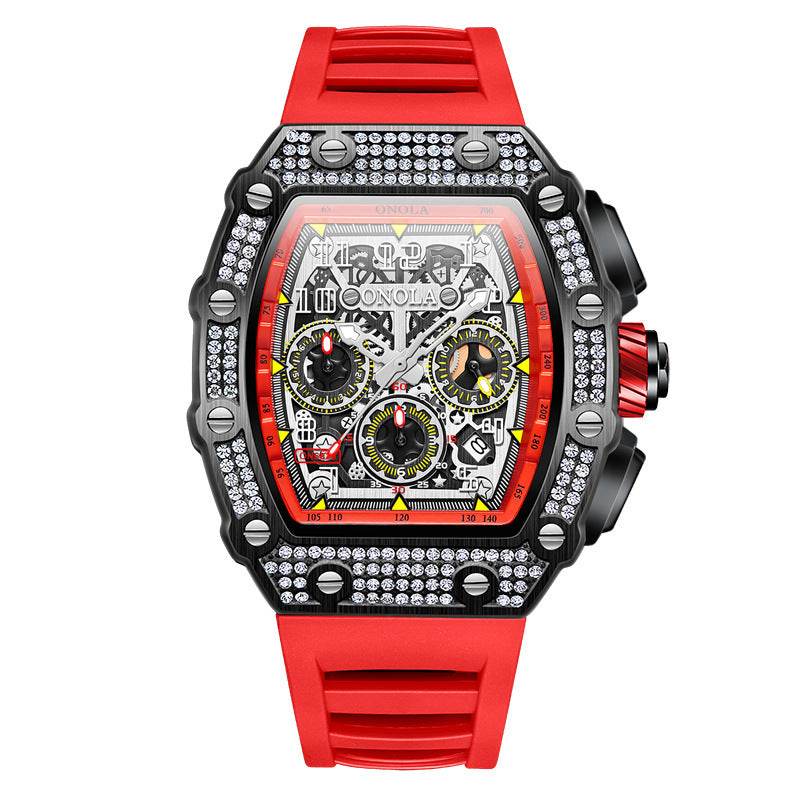 Buycenter Multi-functional Mechanical Watch - Full Diamond Fashion Style - Buy Center