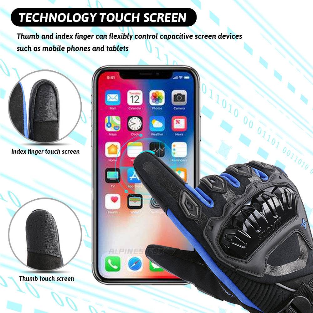 Winter Waterproof Motorcycle Gloves - Electric Heated & Touch Screen Ready - Buy Center