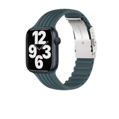 Buycenter Silicone Stripe iWatch Strap - Stylish & Comfortable for Men/Women - Buy Center