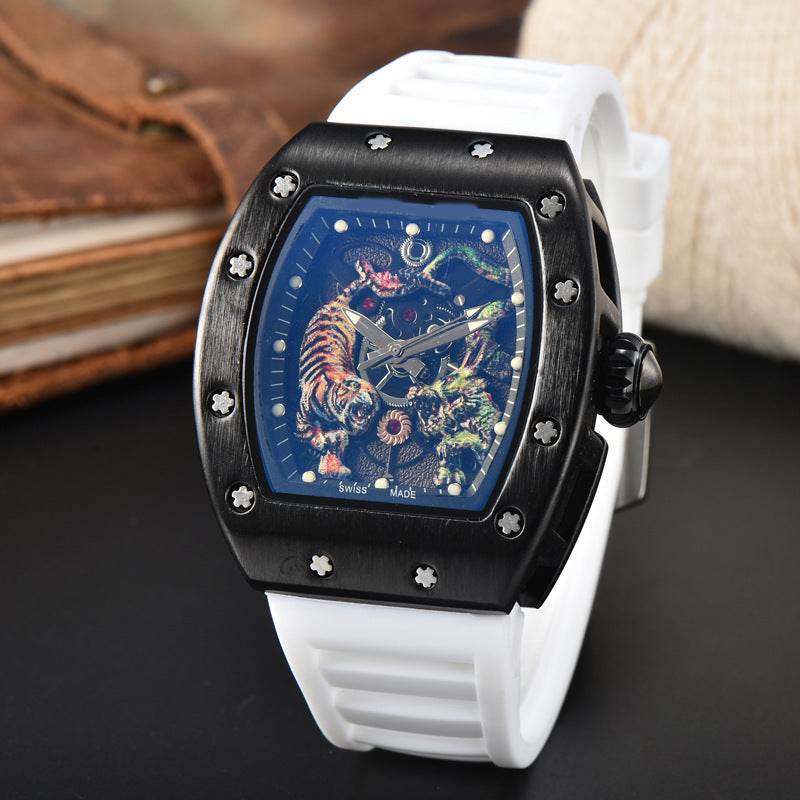 Buy Center Dragon Tiger Quartz Watch - Stylish Alloy Male Timepiece - Buy Center