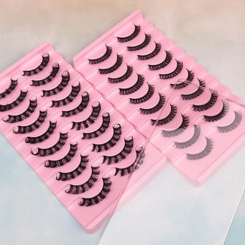 DD Curve False Eyelashes - Thick Handmade Volume, 10 Pairs Set - Buy Center